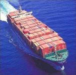 Container ship with goods from J&Y